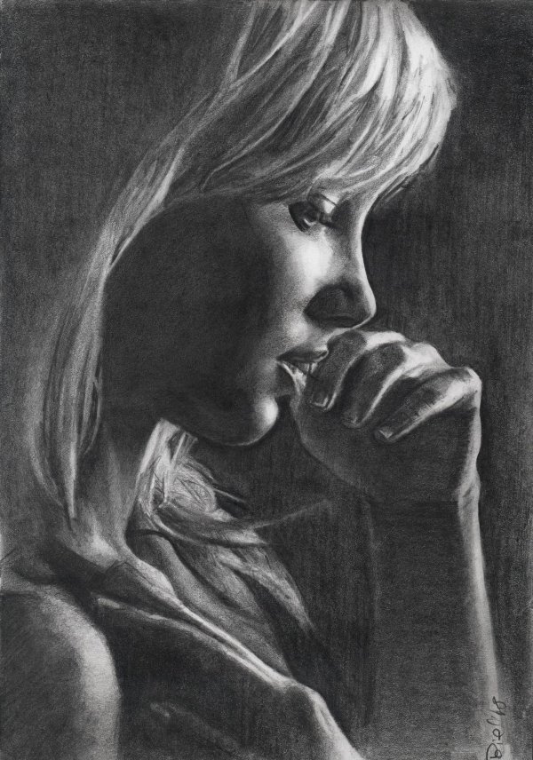 Черно белые с девушками