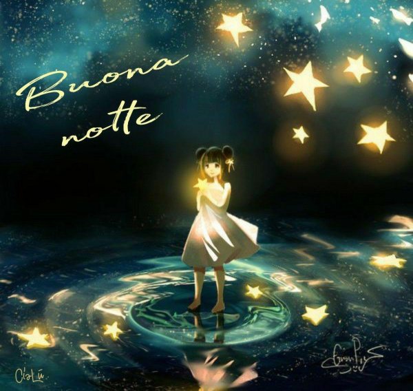 Звездное небо и девушка