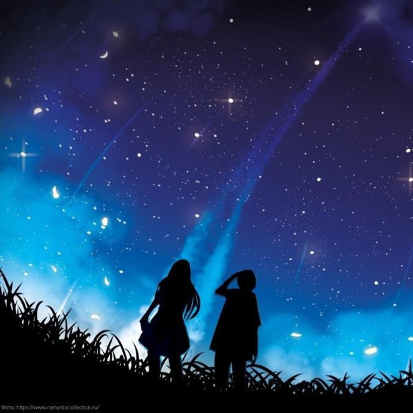 Звездное небо и девушка