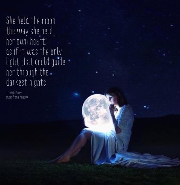 Звездное небо и девушка