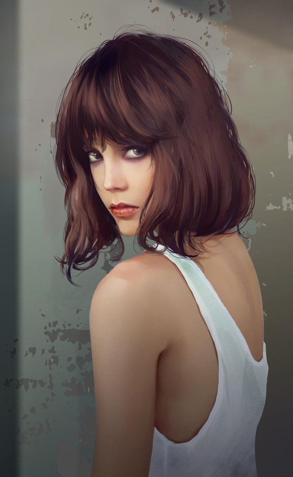 На аву девушка с каре