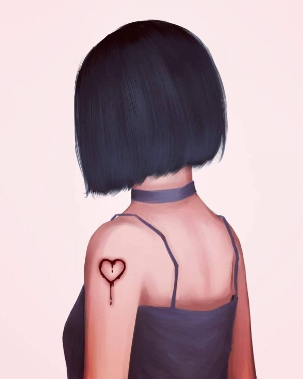 На аву девушка с каре