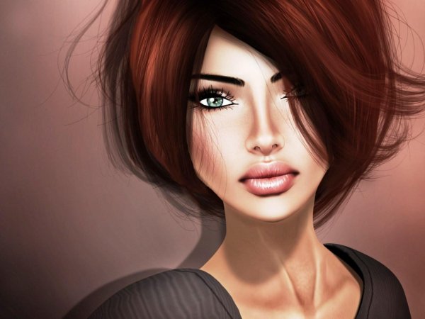 На аву девушка с каре