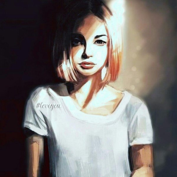 На аву девушка с каре