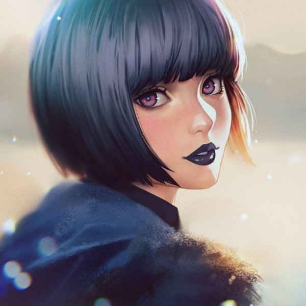 На аву девушка с каре