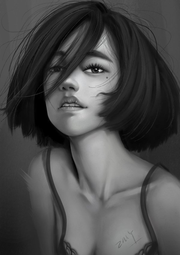 На аву девушка с каре