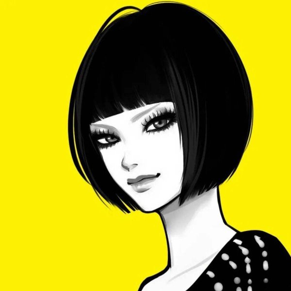 На аву девушка с каре