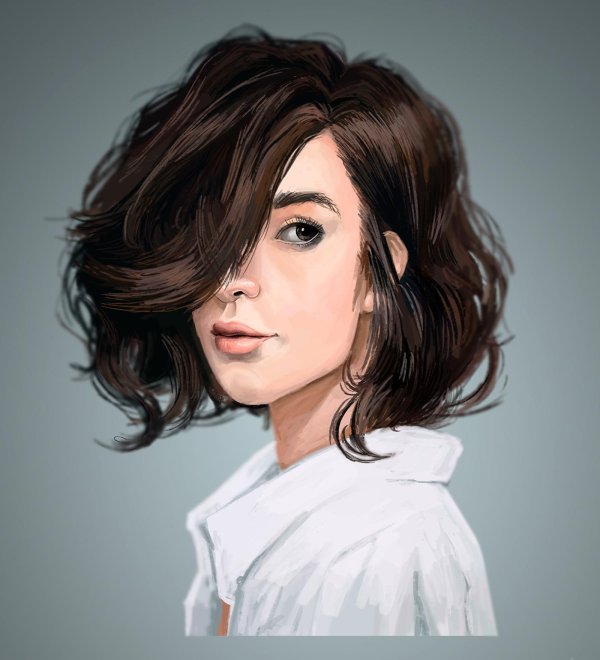 На аву девушка с каре