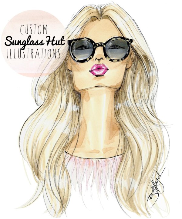 Девушка нарисованная на аву блондинка