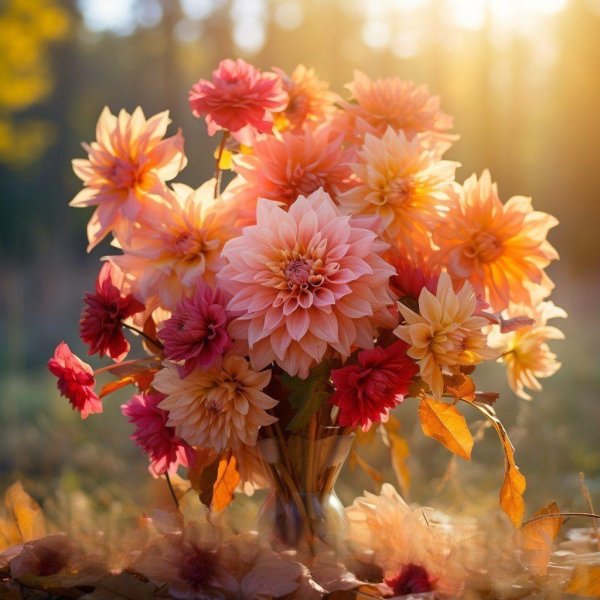 осень цветы