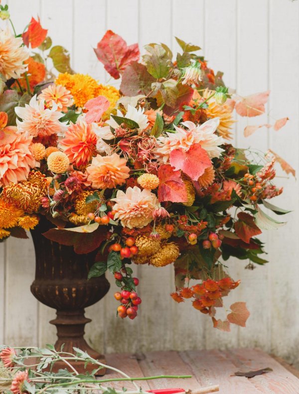 осенние цветочные композиции