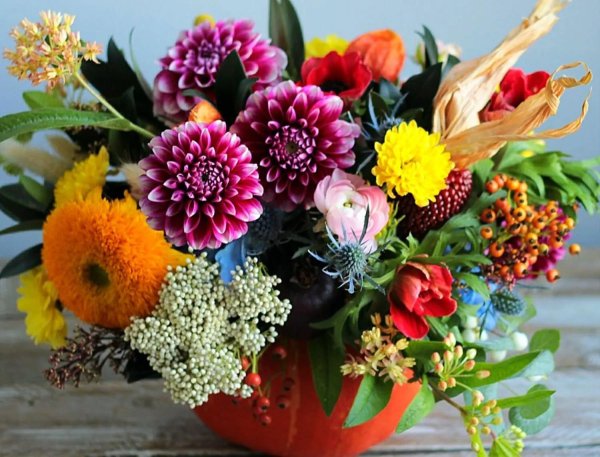 цветочная композиция осень
