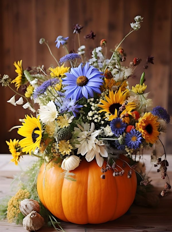 композиции из тыквы