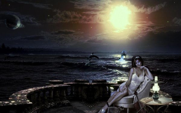 Девушка ночь