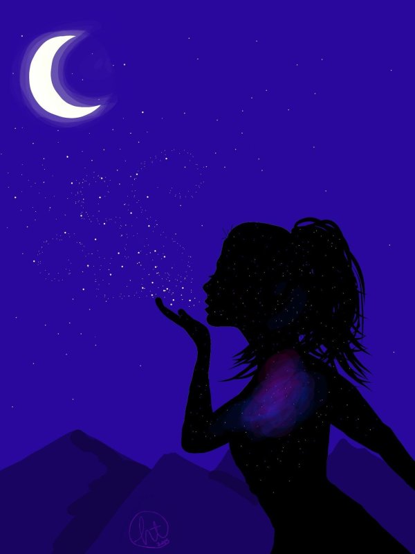 Девушка ночь