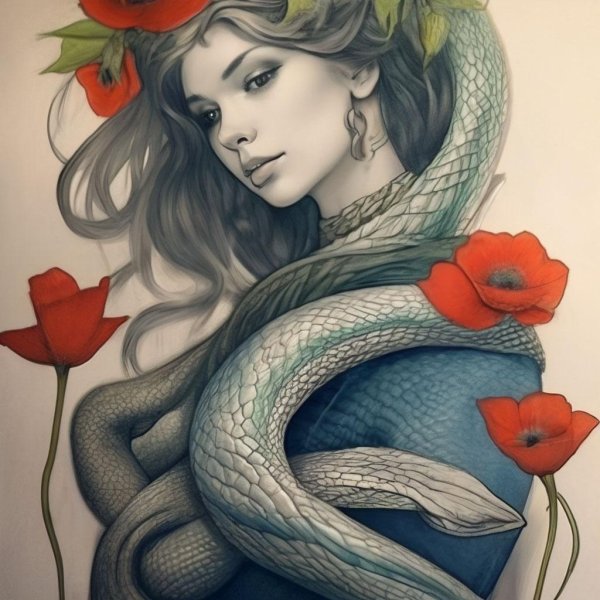 Девушка змея