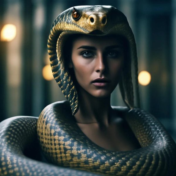 Девушка змея