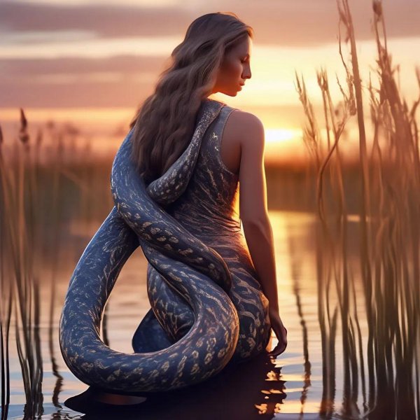 Девушка змея