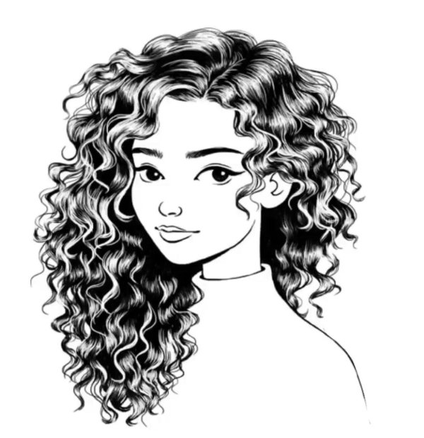 Кудрявая девушка