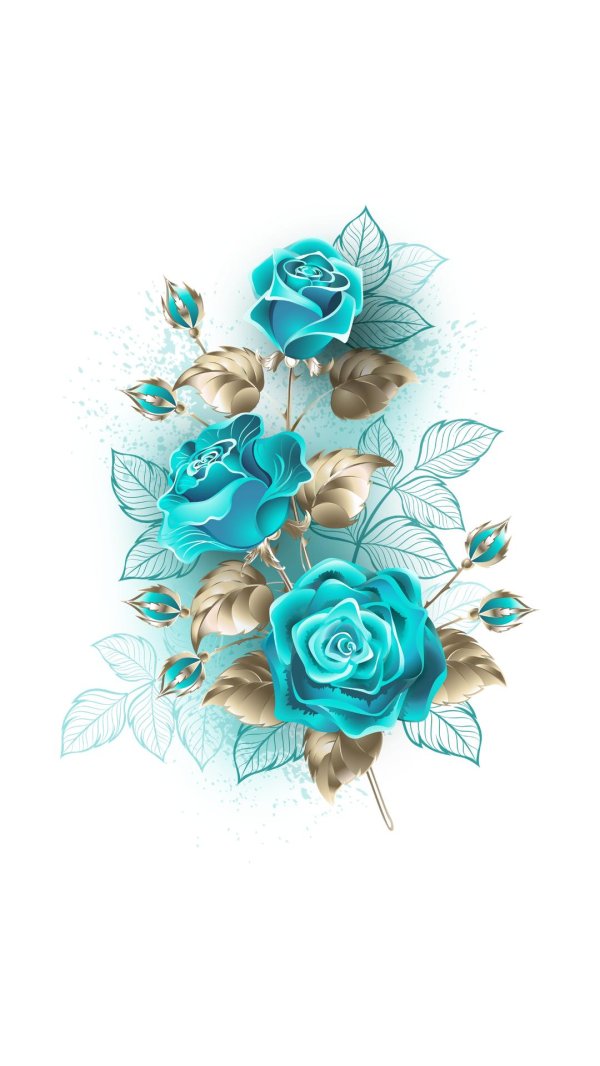 бирюзовая роза