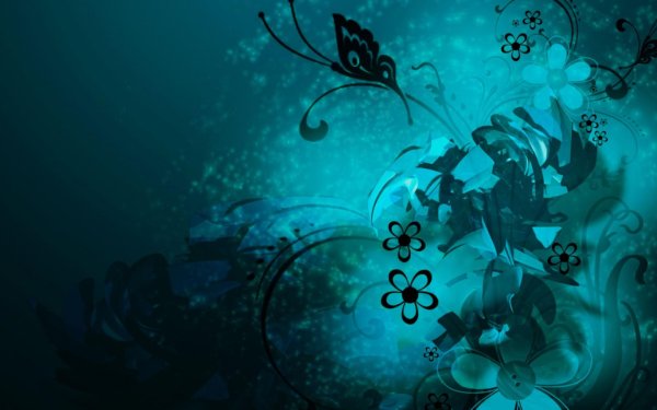 бирюзовые обои