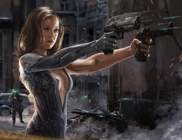 Девушка робот