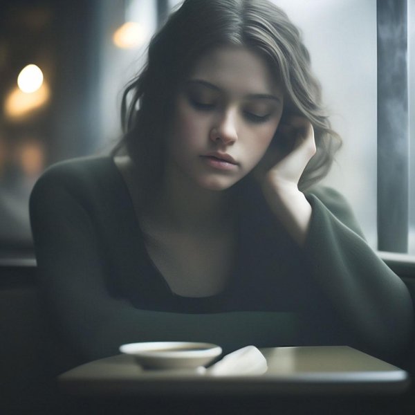 Печальная девушка