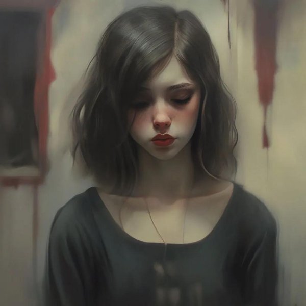 Печальная девушка