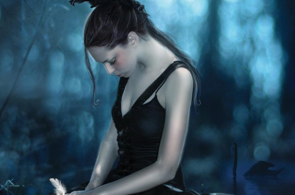 Печальная девушка