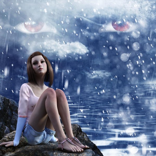 Печальная девушка