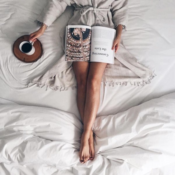 Утро девушка