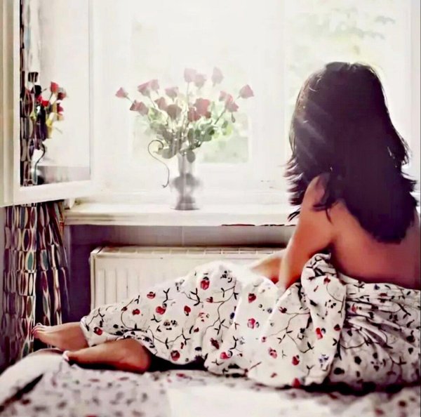 Утро девушка