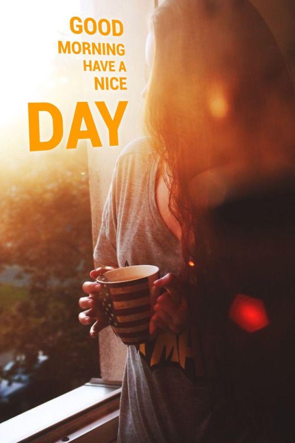 Утро девушка