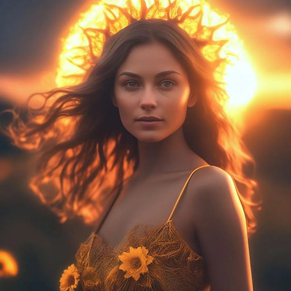 Солнце девушка