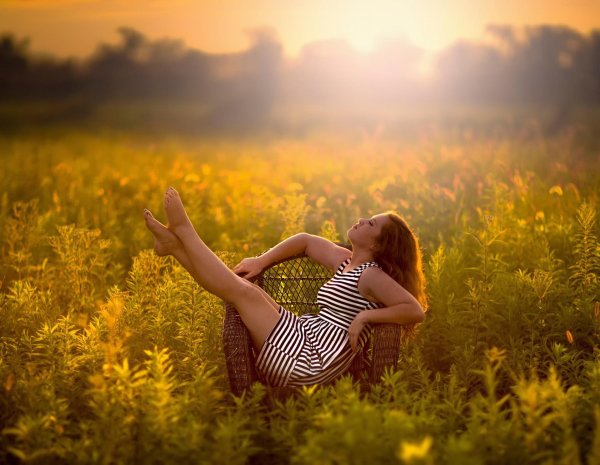 Солнце девушка