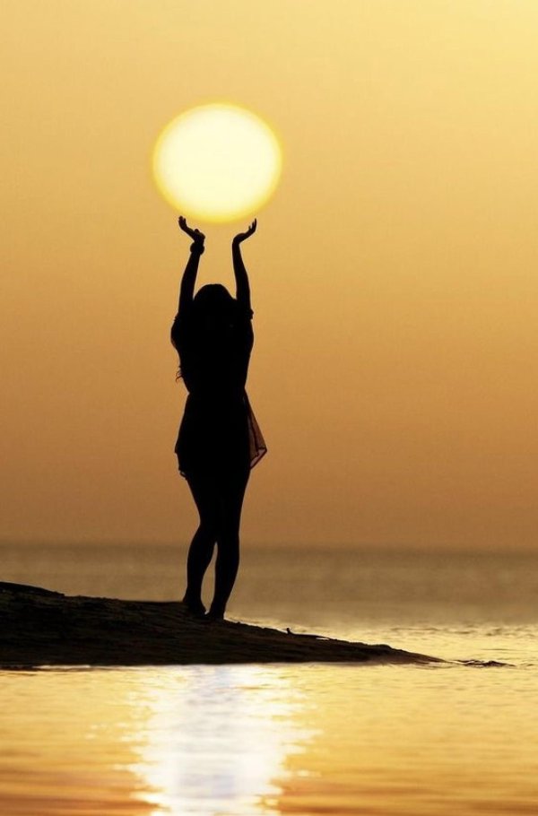 Солнце девушка