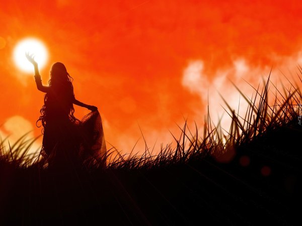 Солнце девушка