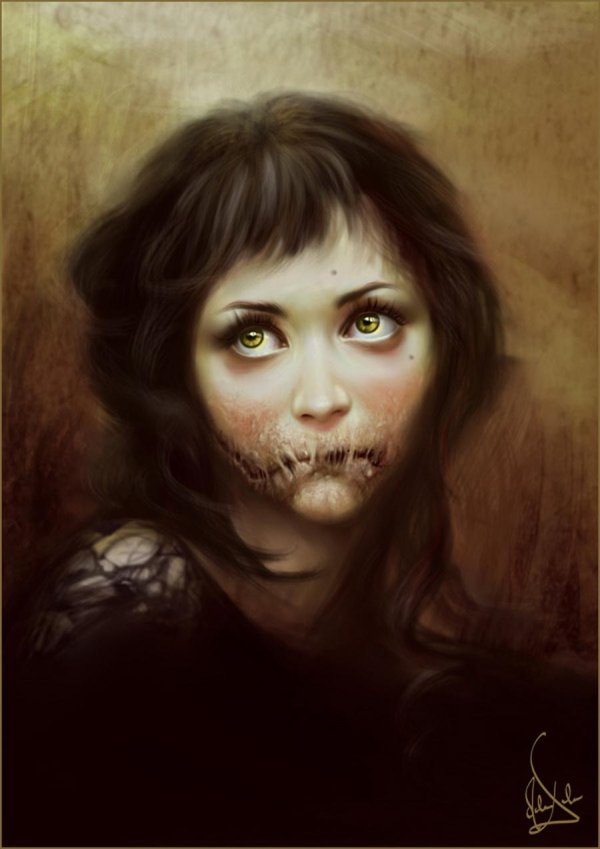 Страшно девушка