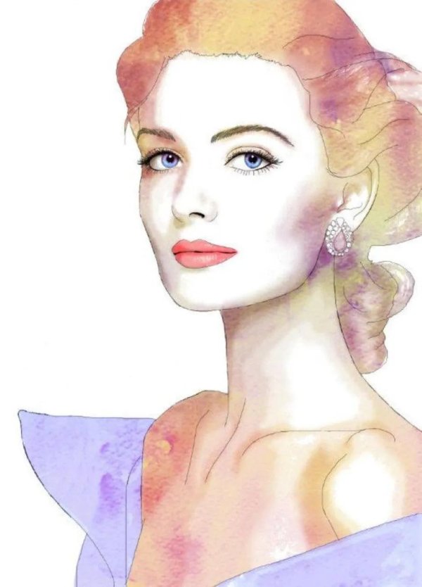 Акварель девушка