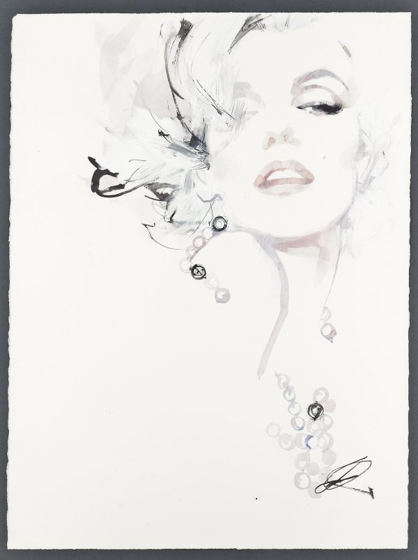 Акварель девушка