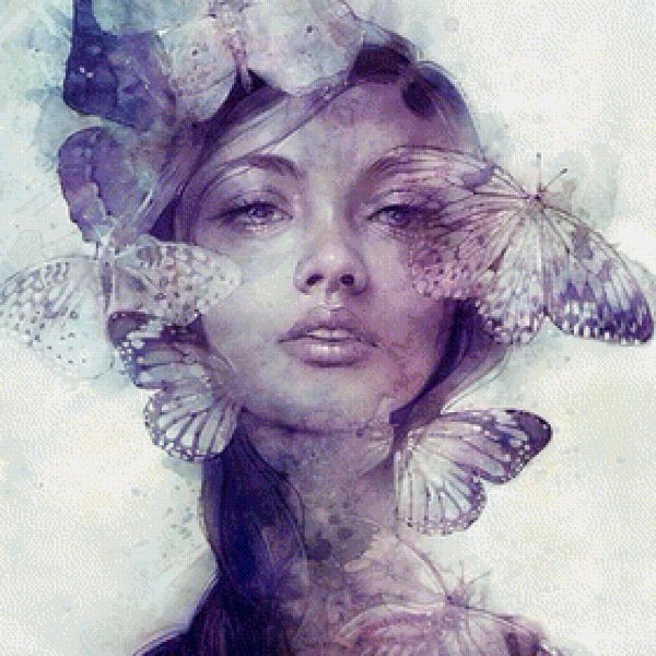 Акварель девушка