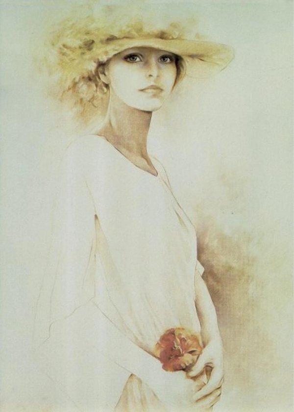 Акварель девушка