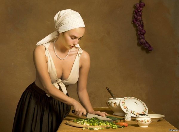 Девушка повар