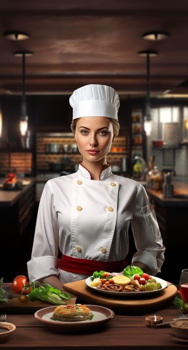 Девушка повар