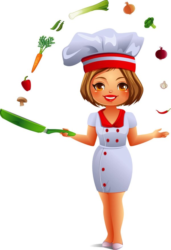 Девушка повар