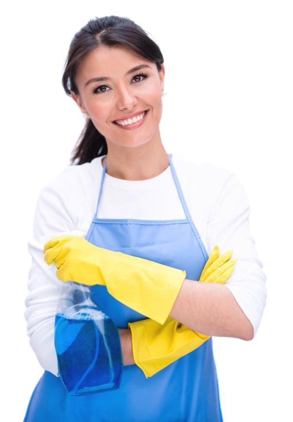 Девушка клининг