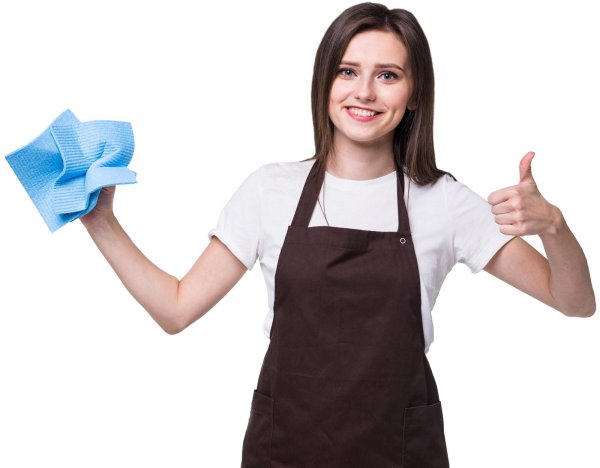 Девушка клининг