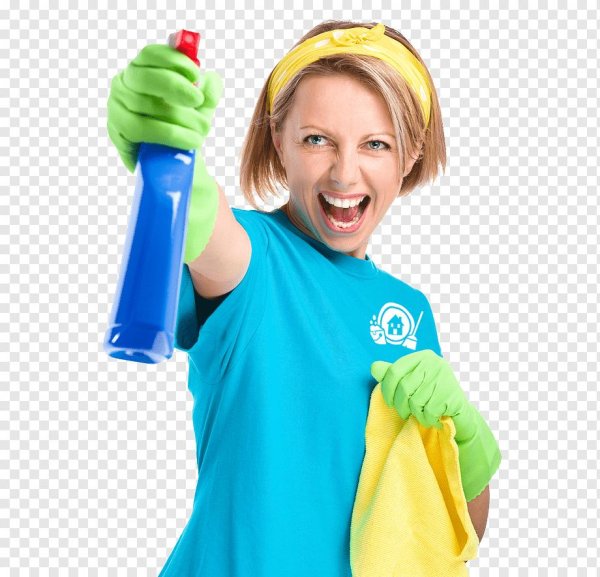 Девушка клининг