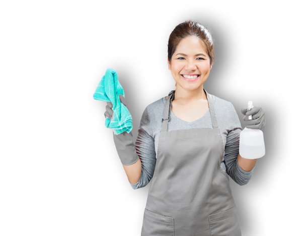 Девушка клининг