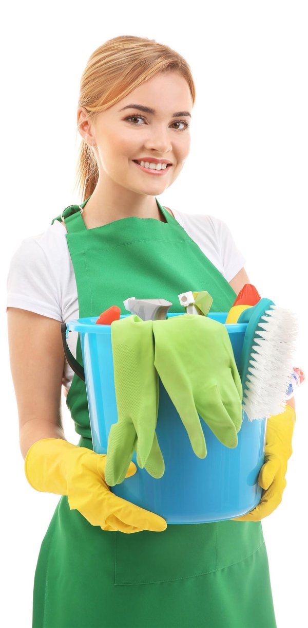 Девушка клининг